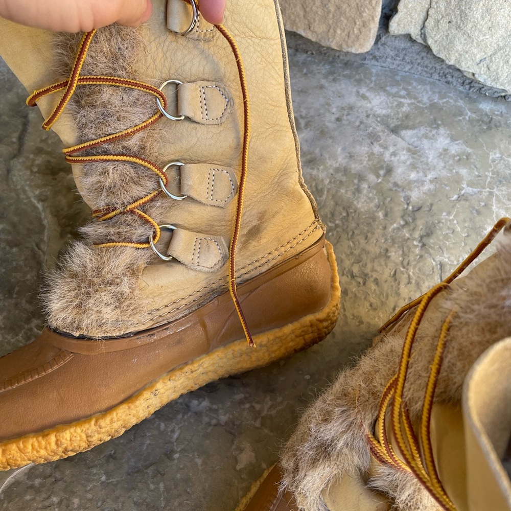 Vintage Sorel Nanook leather winter snow boots - Picture 6 of 10